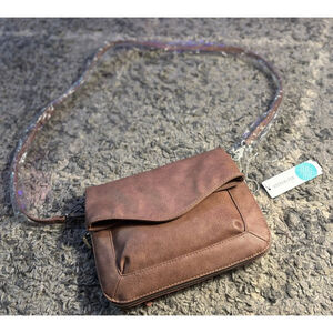 Moda Luxe Ela Fold Over Crossbody Purse